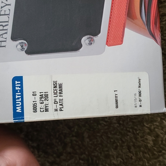 Harley Davidson License Plate Frame - Picture 3 of 7